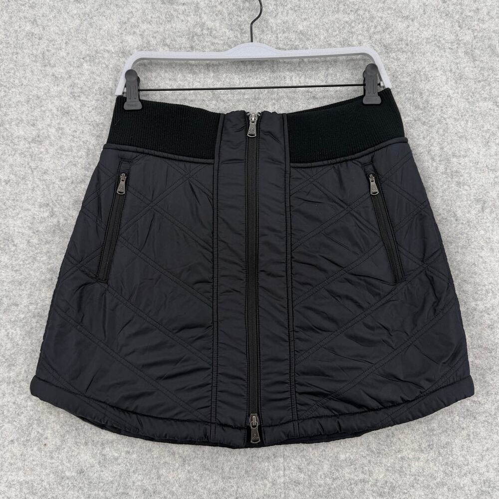 NWT Prana Quilted Black Elsa Skirt Size Medium